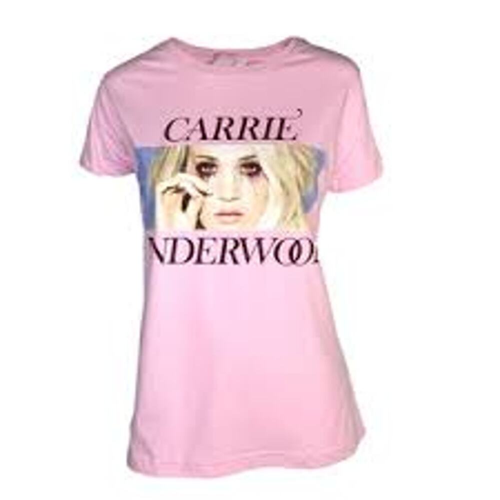Carrie Underwood Cry Pretty Tour 360 Pink Tee Women's L
